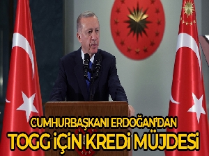 Cumhurbaşkanı Erdoğan'dan Togg için kredi müjdesi