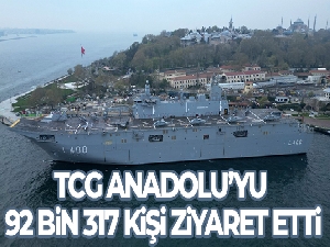 TCG Anadolu'yu bir haftada 92 bin 317 kişi ziyaret etti