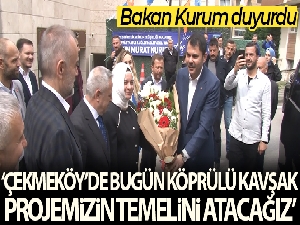 Bakan Kurum: 'Çekmeköy'de bugün, köprülü kavşak projemizin temelini atacağız'