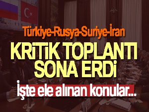 Moskova'daki dörtlü toplantıda Suriye'ye ilişkin güvenlik ve mültecilerin dönüş konuları ele alındı