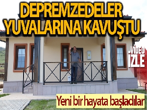 Depremzedeler yeni yuvalarında yeni bir hayata başladı