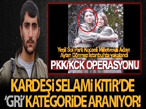 Yakalanan Yeşil Sol Parti adayı Ayten Dönmez'in kardeşi de ‘Gri' kategoride PKK'dan aranıyor