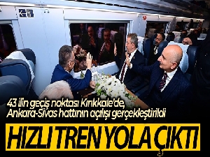 43 ilin geçiş güzergahı hızlı trenle buluştu, ilk sefer yapıldı: Binlerce vatandaş Türk bayraklarıyla karşıladı