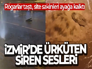 İzmir'de akşam saatlerinde ürküten siren sesleri: Rögarlar taştı, site yönetimi siren çaldı