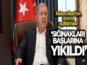 Bakan Akar: 'Mehmetçik şu anda Zap'ta, Gabar'da, Gara'da. Teröristlerin barınakları, sığınakları başlarına yıkıldı'