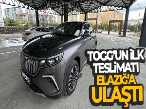 TOGG'un ilk teslimatı Elazığ'a ulaştı, vatandaşlardan yoğun ilgi