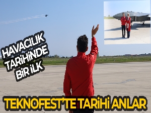 TEKNOFEST'te tarihi anlar yaşandı: İnsanlı ve insansız savaş uçakları birlikte uçtu