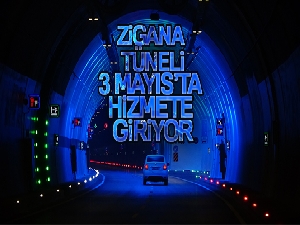 Zigana Tüneli 3 Mayıs'ta hizmete giriyor