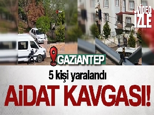 5 kişinin yaralandığı silahlı aidat kavgasının görüntüleri ortaya çıktı