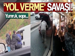 İstanbul'da trafikte yumruklu ve sopalı kavga