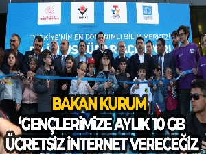 Bakan Kurum: 'Gençlerimize aylık 10 GB ücretsiz internet vereceğiz''