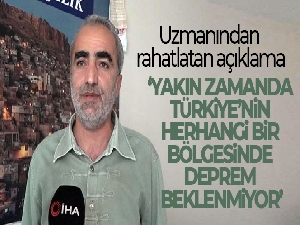 Uzmanından rahatlatan açıklama: 'Yakın zamanda Türkiye'nin herhangi bir bölgesinde deprem beklenmiyor'