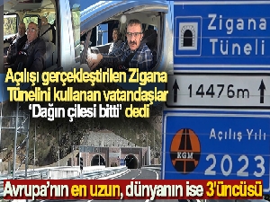 Açılışı gerçekleştirilen Zigana Tünelini kullanan vatandaşlar 'Dağın çilesi bitti' dedi