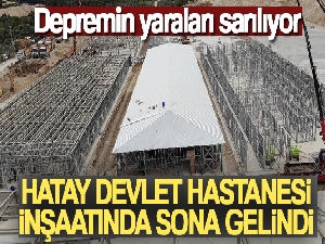 Hatay Defne Devlet Hastanesi inşaatında sona gelindi
