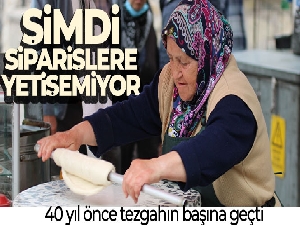 40 yıl önce geçtiği tezgahın başında şimdi siparişlere yetişemiyor