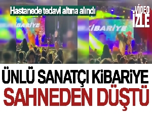 Ünlü sanatçı Kibariye sahneden düştü... O anlar kamerada