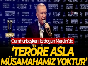 Cumhurbaşkanı Erdoğan, Mardin'de terör örgütlerine meydan okudu