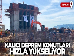 Kalıcı deprem konutları hızla yükseliyor