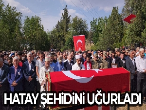 Hatay şehidini uğurladı