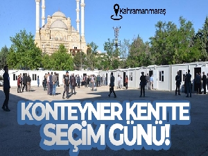 Depremin merkez üssü Kahramanmaraş'ta vatandaşlar oy kullanmaya başladı