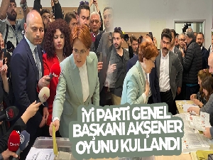 İYİ Parti Genel Başkanı Akşener, oyunu Üsküdar'da kullandı