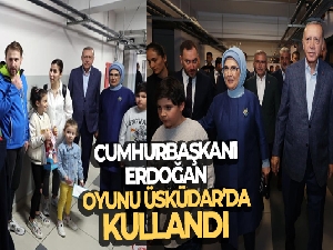 Cumhurbaşkanı Erdoğan oyunu Üsküdar'da kullandı