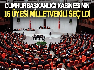 Cumhurbaşkanlığı Kabinesi'nin 16 üyesi milletvekili seçildi
