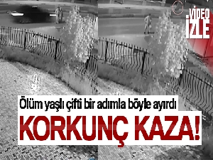 Ölüm yaşlı çifti bir adımla böyle ayırdı