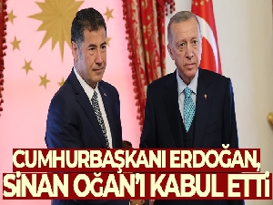 Cumhurbaşkanı Erdoğan ile Sinan Oğan'ın Dolmabahçe'deki görüşmesi sona erdi