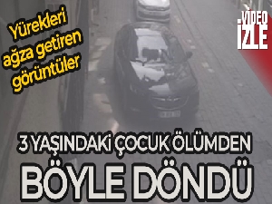 İstanbul'da 7 katlı apartmandan 3 yaşındaki çocuk otomobilin üzerine düştü