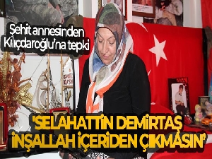 Şehit annesi Aydemir: 'Selahattin Demirtaş inşallah içeriden çıkmasın'