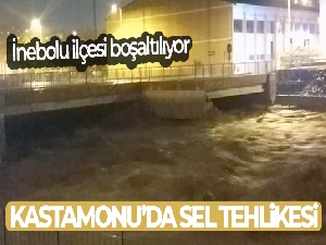 Kastamonu'da sel tehlikesi: İnebolu ilçesi boşaltılıyor