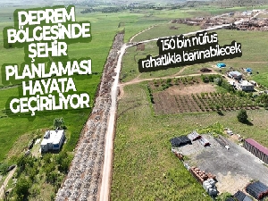 Deprem bölgesi Afşin'de şehir planlaması hayata geçiriliyor