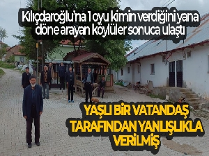 Kılıçdaroğlu'na 1 oyu kimin verdiğini yana döne arayan köylüler sonuca ulaştı