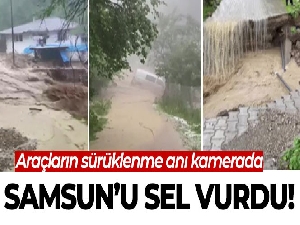 Selde dehşet anları kamerada