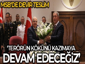 Milli Savunma Bakanlığında devir teslim töreni