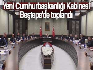 Cumhurbaşkanlığı Kabinesi, Cumhurbaşkanı Erdoğan başkanlığında Beştepe'de toplandı