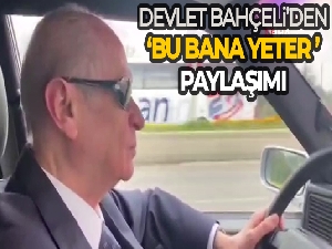 Devlet Bahçeli'den klasik otomobiliyle 'Bu bana yeter' paylaşımı