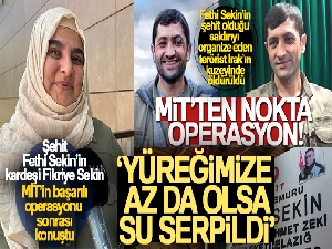 Şehit Fethi Sekin'in kardeşi Fikriye Sekin: 'Yüreğimize az da olsa su serpildi'