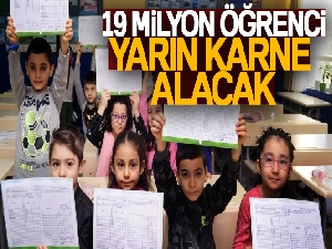 19 milyon öğrenci yarın karne alacak