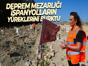 Deprem mezarlığı yardımsever İspanyolların yüreklerini burktu