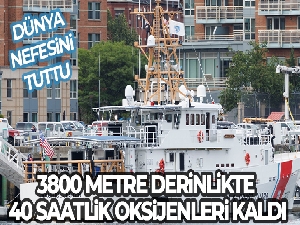 Atlantik Okyanusu'nda kaybolan denizaltıda 40 saatlik oksijen kaldı