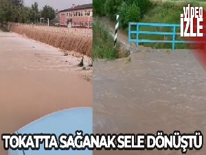 Sağanak sele neden oldu, okul bahçesi şelaleye döndü