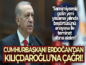 Cumhurbaşkanı Erdoğan: 'Samimiyseniz, yeni yasama yılında başörtüsünü anayasa ile teminat altına alalım''