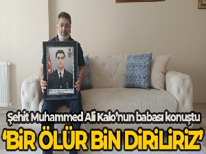 Şehit Muhammed Ali Kalo'nun babası konuştu