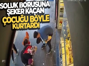 Soluk borusuna şeker kaçan 5 yaşındaki çocuk, Heimlich manevrasıyla böyle kurtarıldı