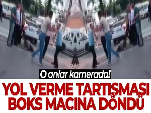 Yol verme tartışması boks maçına döndü