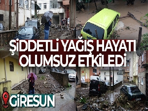 Giresun'da sel