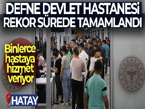 Rekor sürede tamamlandı, binlerce hastaya hizmet veriyor