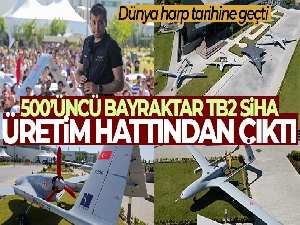 500'üncü Bayraktar TB2 SİHA üretim hattından çıktı